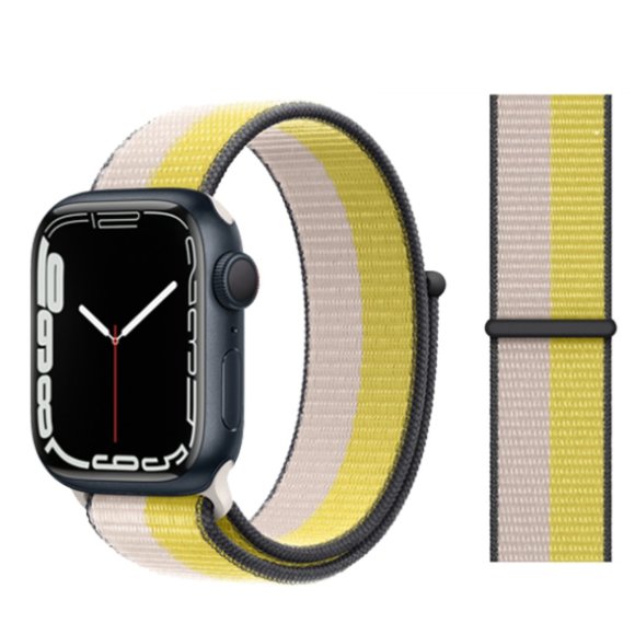 NEW BAND Milk Lemon Strap Loop For Apple Watch - Picture 1 of 4
